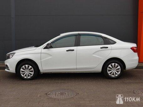 ВАЗ (Lada), Vesta, 1600, 145, бензин, седан, механика, передний привод, среднее состояние, левый, белый, 779 000 ₽